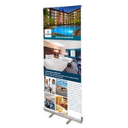 Restractable Banner and Stand, 33" x 81"  (Stand & Insert) - Holiday Inn Express